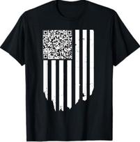 Juokingi QR Prezidento Trumpo Šokio Kodas Marškinėliai Unisex Marškinėliai XXL