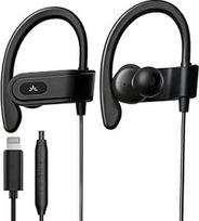 "Avantree L171" kabelinės ausinės su "Lightning" jungtimi [MFi-Certified], mikrofonu ir garsumo valdymu, sportui skirta ausine, ausinės suderinamos su "iPhone 14 13 12 11", palaiko visas "iOS" operacines sistemas