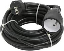 "Debflex" 335263 Prailginimo kabelio ritė HO5VV-F 3G1,5 10 m juoda su kabliu