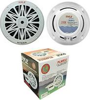 2 x 2 kanalų garsiakalbiai, suderinami su "Pyle PLMR52" 5,25 colių 13,00 cm 130 mm 75 W RMS 150 W max Vandeniui ir saulei atsparūs išoriniai balti poroje