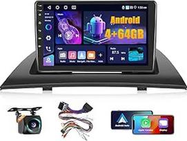 4+64G Android automobilinis radijas BMW X3 E83 2004 2005 2006 2006 2007 2008 2009 2010 su belaidžiu CARPALY & Android Car, 9 colių IPS jutiklinio ekrano radijas su Bluetooth 5.0/GPS/apvertimo kamera/FM/WiFi/SWC