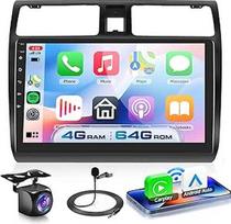 4G + 64G automobilinis radijas "Android 15" Suzuki Swift 2005-2010, 10,1 colių 1280 x 720P HD jutiklinis ekranas su belaidžiu "Carplay" "Android" automobiliniu GPS "Wi-Fi" USB "Bluetooth" 5.0 FM RDS radijas atbuline eiga