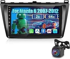 Automobilinis radijas "Mazda 6" 2007-2012 m., [2G+64G] "Android" 9 colių jutiklinio ekrano automobilinis radijas su belaidžiu "Carplay" ir "Android Car"/"Bluetooth"/"WiFi"/"Bluetooth"/"Q/FM RDS radijas