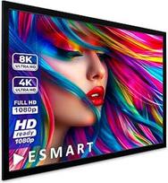 ESMART Expert MIRALE dienos šviesos ekranas su rėmeliu, pilkos spalvos, [pasirenkamas dydis] 221 x 125 cm (100 colių), 16:9, namų kino projektoriaus projekcinis ekranas, rėmelis, drobė, LCD, LED