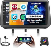 Fuluku 2+64G Android Autoradio für Opel Meriva 2009-2014 mit Wireless Carpaly&Android Auto, 9''IPS Touchscreen Radio mit Bluetooth/GPS/Rückfahrkamera/FM/WiFi/SWC/26UI