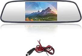 Galinio vaizdo veidrodžio ekrano monitorius 5" 2 įvesties kanalai Galinio vaizdo kameros monitorius Universalus vidaus veidrodžio ekranas 16:9 800x480 LCD TFT parkavimo pagalbos ekranas bagažinei DC 12-24V