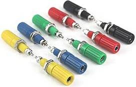 Garso garsiakalbio lizdas Mišrios spalvos banano kištukas Stiprintuvo lizdas 4 mm (10 vnt.)