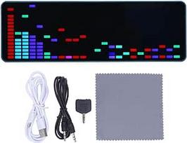 Realaus laiko muzikos vizualizatorius RGB LED spektro analizė 16 x 24 cm Suderinamas su HiFi sistemomis DJ įranga Išmanioji namų integracija