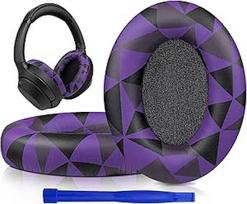 SOULWIT baltyminės odos atsarginės ausinių pagalvėlės "Sony WH-1000XM3" (WH1000XM3) ausinėms, atsarginės pagalvėlės su minkšta baltymine oda, triukšmą izoliuojančiomis atminties putomis