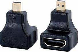 Standartinis HDMI į Micro HDMI kabelį konvertuojantis adapteris 2 Pack Support 4K@30Hz for DSLR Mirrorless Digital Camera Projectors