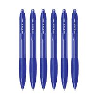 Uni-ball Click Gel X SGR7 0.7mm Retractable Gel Pens Blue Ink Pack of 6 Smooth Writing Office School