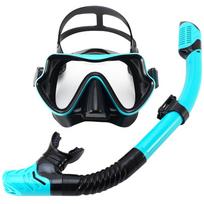 Apsauganti nuo rasojimo silikoninė nardymo kaukė su snorkeliu - Atspari vandeniui vyrams ir moterims Adult Standard Size