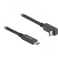 Delock USB 5Gbps Kabel USB Type-C™ Stecker zu Type-C™ Stecker gewinkelt oben / unten 2 m 4K PD 60 W mit E-Marker (80035)