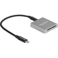 USB Type-C Card Reader für SD Express (SD 7.1) Speicherkarten, Kartenleser aluminium