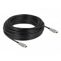DeLOCK - Highspeed HDMI-Kabel - HDMI (M) bis HDMI (M) - 30,0m - Glasfaser - Schwarz - 4K Unterstützung, Active Optical Cable (AOC) (85049)