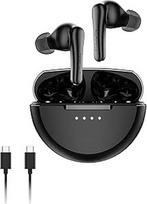"Belkin SoundForm Rhythm True Wireless In-Ear" ausinės su mikrofonu, greitas įkrovimas per USB-C, 28 valandų baterija, IPX5 atsparumas vandeniui - "Bluetooth" ausinės "iPhone", "iPad", "Galaxy", "Pixel" ir kt. - Juoda
