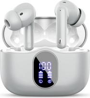 "Bluetooth" ausinės, belaidės, "Bluetooth 5.3" sportinės ausinės į ausis, su 4 mikrofonais, 40 valandų atkūrimo laikas, LED ekranas, ENC triukšmo mažinimas, Hi-Fi stereo ausinės, skirtos darbui ir studijoms