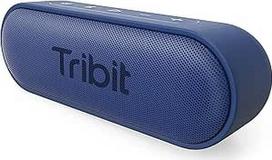 "Bluetooth" garsiakalbis, "Tribit XSound Go" nešiojamasis garsiakalbis, atsparus vandeniui IPX7, 12 W belaidis garsiakalbis su "Bass+", 24 val. veikimo trukmė, 20 m "Bluetooth" diapazonas, mėlynas