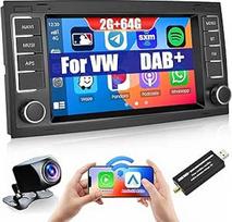 "Hikity" DAB/DAB+ Android 13 automobilinis radijas VW Touareg 2004-2011 Transporter T5 Multivan 2004-2009 su belaidžiu Carplay Android Car 7 colių ekrano automobilinis radijas su GPS WiFi FM RDS HI-FI galinio vaizdo kamera
