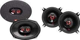 "JBL Harman Kardon Club 9632" 3 kanalų automobilinių garsiakalbių rinkinys, juodas ir "Harman Kardon" 2 kanalų automobilinių garsiakalbių rinkinys "Club 422F" - 105 vatų galios automobilinių garsiakalbių dėžės, 10 cm | 100 mm | 4 coliai, juodos spalvos
