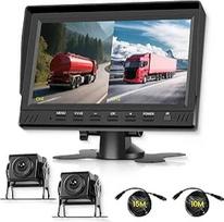 "Rimoody" atbulinės eigos kameros rinkinys su 7 colių monitoriumi Transporto priemonės 2 atbulinės eigos kameros