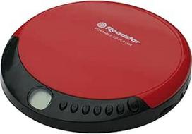 "Roadstar PCD-435CD" nešiojamasis CD grotuvas su ausinėmis Raudona