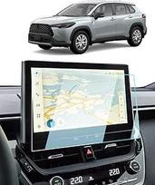 BIXUAN 10,5 colio navigacijos ekrano apsauga, suderinama su "Toyota Corolla 2022-2025 Touring Sports GR Hybrid" ekrano apsauga Skaidri 9H įbrėžimams atspari grūdinto stiklo GPS navigacijos plėvelė