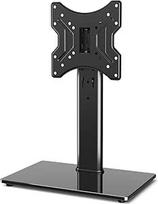 RFIVER Universalus pjedestalo stalviršio TV stovas/TV laikiklis/TV pakyla/TV pagrindas su pasukimo funkcija, skirtas 20-32 colių LCD LED OLED televizoriams, juodas UT2003