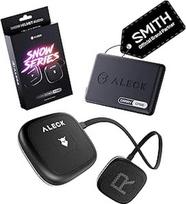 "ALECK Snow Series Core" universalios belaidės "Bluetooth" šalmo garsiakalbio ausinės, skirtos slidinėjimo ir snieglenčių šalmams su garso aparatūra, patogus valdymas pirštinėmis, mikrofono ausinės laisvų rankų skambučiams
