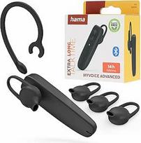 "Hama" ausinės su mikrofonu. Mono Bluetooth® MyVoice Advanced, Multip., Rgl. Vol., Nr.