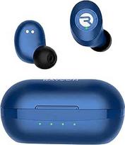 "Raycon The Everyday Wireless Bluetooth Earbuds" ausinės su mikrofonu - stereofoninio garso "Bluetooth" ausinės su mikrofonu Tikros belaidės ausinės, 32 valandų trukmės (matinės mėlynos spalvos)