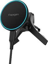 "Spigen Essential MagFit Qi2 15W MagSafe automobilinis įkroviklis, [įskaitant kabelį], LED belaidis automobilinis įkroviklis, telefono laikiklis, N52 stiprus magnetas, suderinamas su "iPhone 17 16 16 15 14 13 12 - Ventiliacija