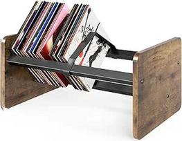"TVON" įrašų laikymo stovas 80-100 LP plokštelių, vinilo lentyna CD, albumams, žurnalams, knygoms, vinilo plokštelių stovas su reguliuojama pertvara
