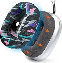 "WC SweatZ Max" - patentuoti "Airpods Max" ausų pagalvėlių apsauginiai užvalkalai iš "Wicked Cushions" | Atsparūs prakaitui ir lengvai skalbiami | Visiška ausų pagalvėlių apsauga nuo prakaito | 90-ųjų juoda