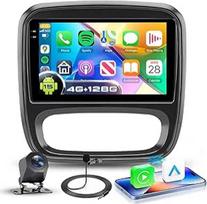 4G + 128G automobilinis radijas "Android 15", skirtas "Opel Vivaro B"/"Renault Trafic"/"Fiat Talento"/"Nissan NV300", 9 colių "In-Cell HD" jutiklinio ekrano radijas su belaidžiu "Carplay" "Android" automobiliniu GPS "WiFi" USB "Bluetooth" FM RDS