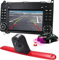 7 colių "Android" automobilinis radijas su GPS navigacija + "Transporter Van" stabdžių žibintų kamera HD naktinio matymo atbulinės eigos kamera, skirta "Mercedes Benz Sprinter W906 Crafter Caravelle" 2007-2015 m.