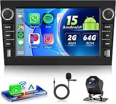 Automobilinis radijas 2G + 64G Android 15 Opel Meriva Corsa Zafira Antara Tigra Vectra, 7 colių HD jutiklinis ekranas, automobilinis radijas su belaidžiu Carplay Android automobilinis GPS Wi-Fi Bluetooth FM RDS radijas atbuline eiga