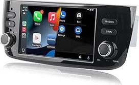 Automobilinis radijas su belaidžiu CarPlay ir Android Car, automobilinis radijas Fiat Linea Punto Evo 2012-2017 ir Linea 2012-2015 su stereo jutikliniu ekranu IPS/Bluetooth/Mirror Link/FM/AM/USB