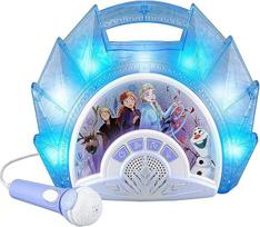 EKids FR-115 Licencijuotas "Disney Frozen" karaokės Boombox su mikrofonu ir garso įvestimi vyresniems nei 3 metų vaikams