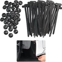 Kabelbinder-Schnalle, Nailonas, Universal-Kabelbinderschnalle, robust, selbstsichernd, schwarz, Kabelbinder-Clips für Auto, tägliche Reparatur, Stoßstangenhalter, Auto-Niet-Verschlüsse, 100 Stück