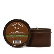 Hemp Seed Earthly Body 3-in-1 Massage Candle Guavalava masažinė žvakė, 170 g