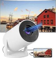 Lauko projektorius su "WiFi" ir "Bluetooth", nešiojamasis 1080P Full HD 4K vaizdo projektorius su nuotolinio valdymo pultu, 180 colių išmanusis projektorius su "Android 12.0", skirtas lauko / namų kinui / susitikimams