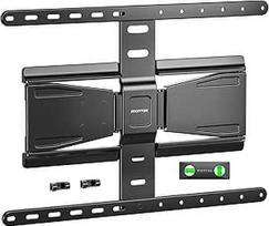 monTEK Ultradünne TV-Wandhalterung für 43-90 Zoll Fernseher, robuste Vollmoiton-TV-Wandhalterung bis zu 65 kg, schwenk- und neigbare TV-Halterung für flache/gebogene Bildschirme, max. VESA 600 x 400