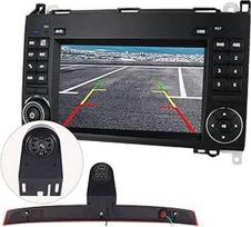 Navigacijos rinkinys: Automobilinis "Android/Carplay" automobilinis radijo imtuvas GPS navigacija 7 colių ekrano jutiklinis ekranas Bluetooth + HD naktinio matymo automobilio galinio vaizdo kamera, skirtas Mercedes Benz Viano Vito W639 V6 2003-2014 m.