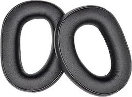Pakaitinės ausų pagalvėlės, suderinamos su "Sennheiser GSP 300 GSP 301 GSP 302 GSP 303 GSP 350 ir GSP 370" ausinėmis (juoda PU). PU oda | Minkštos didelio tankio putos | Lengvas montavimas