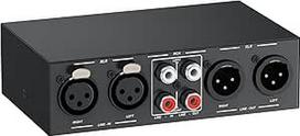 PROZOR RCA keitiklis XLR simetrinis/RCA keitiklis HiFi 2-in-2-Out garso selektoriaus skirstytuvas, skirtas XLR maišytuvams, CD/DVD, stiprintuvams, aktyviems arba pasyviems garsiakalbiams