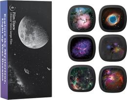 Realistiniai diskai - diskai "Ainael" meteorų ir galaktikų projektoriui, 5K Ultra HD diskai namų planetariumui, 6 diskų rinkinys be projektoriaus (Nebula 2)