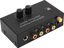 Stiprintuvas, Phono preamp RCA L R įvesties išvesties lygis Gramofono garsumo reguliatorius ES kištukas 100-240VAC PP500