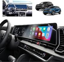 Suderinama su 2022 2023 2023 2024 2025 Kia Sportage NQ5 Flat Surface Navigation Apsauginė plėvelė Kia Sportage GT-Line X-Line HEV 12,3 colių Nano Plastic Screen Protector 6H Scratch-Resistant [Pack