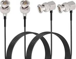 Superbat SDI kabelis 1 m 3G/HD/4K/8K vaizdo kabelis 75 Ohm BNC vyriškos lyties į vyriškos lyties dešiniojo kampo RG179 koaksialinį kabelį (juodas), skirtas kameros monitoriui, SDI konverteriui, vaizdo įrangai